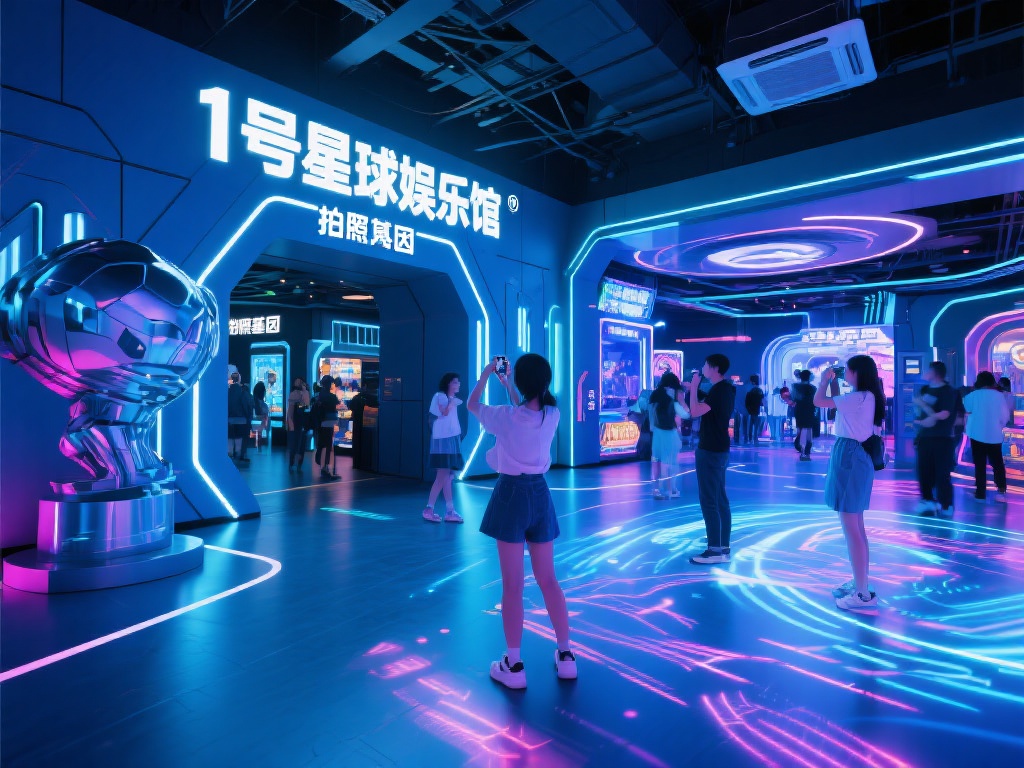 探秘壹号星球娱乐馆照片背后的故事 (探秘壹号星球娱乐馆照片背后的神秘故事与精彩瞬间) 不得不说,壹号星球娱乐馆的设计本身就极具“拍照基因